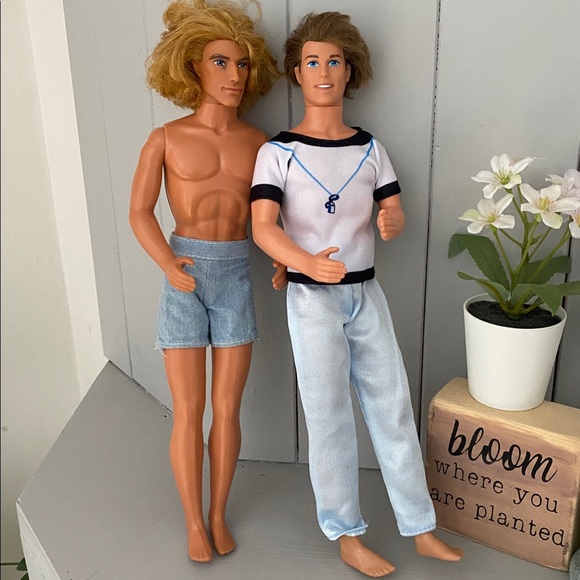 1968 Mattel Ken Doll LOT Life Guard & Surfer with Real Hair Barbie Friend - Picture 11 of 11